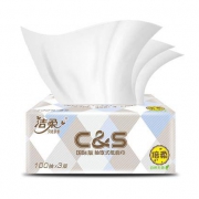 C&S 洁柔 抽纸 3层*100抽*6包