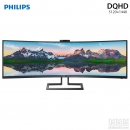 Philips 飞利浦 499P9H1 1800R曲面显示器（广色域 10Bit 真HDR400 双HDMI）