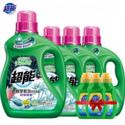 历史低价 超能 植翠低泡洗衣液家庭量贩整箱 12斤