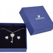 SWAROVSKI 施华洛世奇 5225368 女士钥匙项链耳钉套装