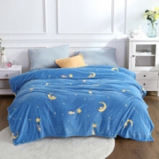 水星家纺出品 百丽丝 法兰绒毯子 180*200cm