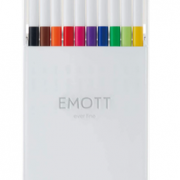 日本文具大赏特等奖！MITSUBISHI 三菱 EMOTT 防水速干彩色笔 10色  直邮含税到手￥127.96