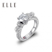大额神券：ELLE 莫桑石戒指