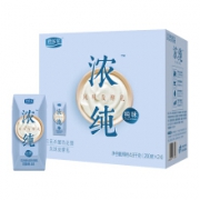 君乐宝  (JUNLEBAO)浓纯酸奶纯味益生菌风味发酵乳200g*24礼盒装*3件