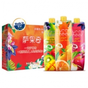 兰雀 萨果奇 纯鲜系列 100%纯果汁 多口味混合1Lx4盒 *4件