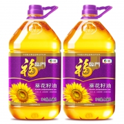 百亿补贴：福临门 压榨一级葵花籽油 3.68L*2桶