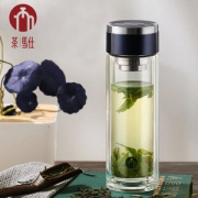 富光高端线 茶马仕  双层茶水分离玻璃杯 318ml