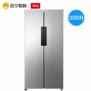 9日0点：TCL 399L3-SSN 风冷无霜 双开门冰箱 399L