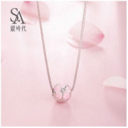 Silverage 银时代 S925银樱花项链 *2件