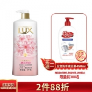 LUX 力士 沐浴露 桃花浅香 香氛沐浴乳 1000g +赠洗手液450ml *5件