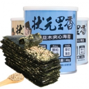 状元里香 巴旦木芝麻香蕉椰子味 夹心海苔脆42g/罐*3*2