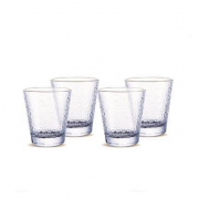 畅安 锤纹矮款 玻璃杯 300ml*4只