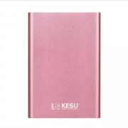 科硕（KESU）移动硬盘  加密   尊贵金属-樱花粉+硬盘防震包 320G