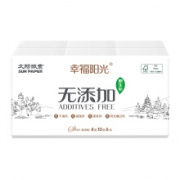 15日0点：幸福阳光 无添加系列 手帕纸 4层10片6包 *2件