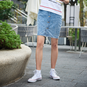 Levi's 李维斯 57656-0000 女士牛仔半身裙 89元包邮