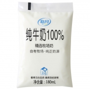 聚划算百亿补贴：牧同 袋装 全脂纯奶180ml*14袋