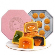 WING WAH 元朗荣华 混合口味流心奶黄月饼 355g/盒
