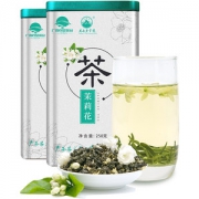 广西老字号 大明山 横县茉莉花茶特级玉螺 250g/罐