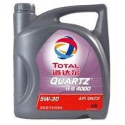 TOTAL 道达尔 快驰4000 高性能机油5W-30 SN/CF级 4L