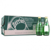 Perrier 巴黎水 含气天然矿泉水 330毫升 24瓶进口气泡水