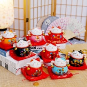 印象美 招财猫摆件 橙猫-财运哼通 4.5寸 23.9元包邮