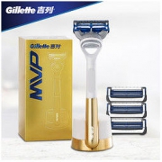 Gillette 吉列 剃须刀手动 MVP小云刀金装版云感限量（1刀架+4刀头+磁力底座）