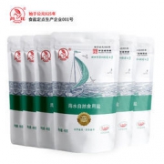 芦花 无碘海水自然食用盐 400g*6袋