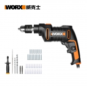 9日0点： WORX 威克士 WX317.1 家用冲击钻 单机版