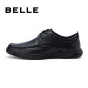BeLLE 百丽 6VB01AM0 牛皮革商务系带休闲鞋