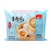 广州酒家利口福 生肉包750g 20个 早餐 方便菜 包子 广式早茶点心 家庭装 *5件