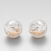 SWAROVSKI 施华洛世奇 5215037 渐变色天鹅耳钉