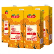 众果美味 巴西进口香橙 100%橙汁 1L
