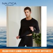 美国 Nautica/诺帝卡 男士保暖内衣套装 秋衣+秋裤