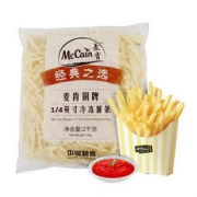 McCain 麦肯 臻选1/4细（铜牌）冷冻薯条 2kg *4件