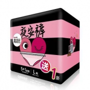 kotex 高洁丝 夜安裤 夜用裤型卫生巾 L  6片装 *5件