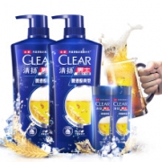 CLEAR 清扬 男士去屑洗发水套装 啤酒酷爽型 720g*2 赠 啤酒酷爽100g*2 *2件
