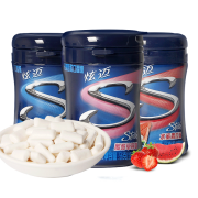 炫迈 薄荷味 无糖口香糖大瓶 40粒*3瓶