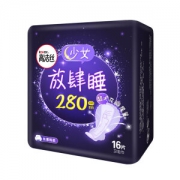 kotex 高洁丝 放肆睡 卫生巾 280mm 16片 *8件