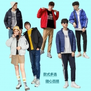 反季好价，13款可选：森马 男士 连帽面包羽绒服