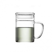 普智 月牙耐热玻璃茶杯 400ml