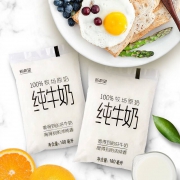 新希望 天香 透明袋装 纯牛奶 180ml*12袋