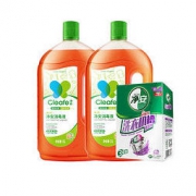 88VIP： Cleafe 净安 消毒液1L*2瓶+洗衣机清洗剂300g