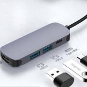 九尾鱼 四合一Type-C拓展坞（USB3.0+USB2.0+Type-C快充+HDMI-4K）
