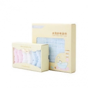 Purcotton 全棉时代 纱布浴巾手帕组合 1条浴巾+6条手帕 *4件