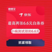 京东金融 周末狂欢趴 领6.6元的白条立减券