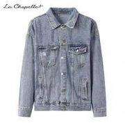 百亿补贴： La Chapelle 拉夏贝尔 男士牛仔外套夹克