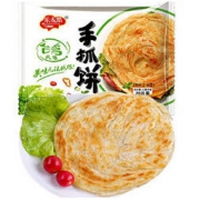 乐麦点 原味手抓饼 2kg 20片装 少油健康 煎饼 早餐饼 鸡蛋卷饼饼皮 *8件