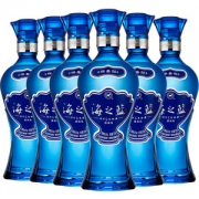 天猫超市 洋河 蓝色经典 42度海之蓝 520ml*6瓶