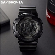 CASIO 卡西欧 G-SHOCK GA-100CF-1A 男士双显运动手表