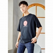 真维斯 JY-02-173182 男士笑脸印花T恤